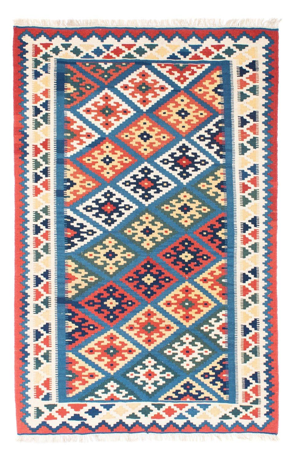 Tapis Kelim - Oriental - 182 x 122 cm - bleu