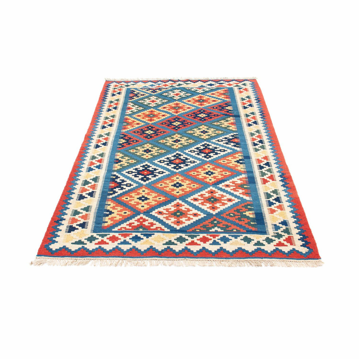 Tapis Kelim - Oriental - 182 x 122 cm - bleu