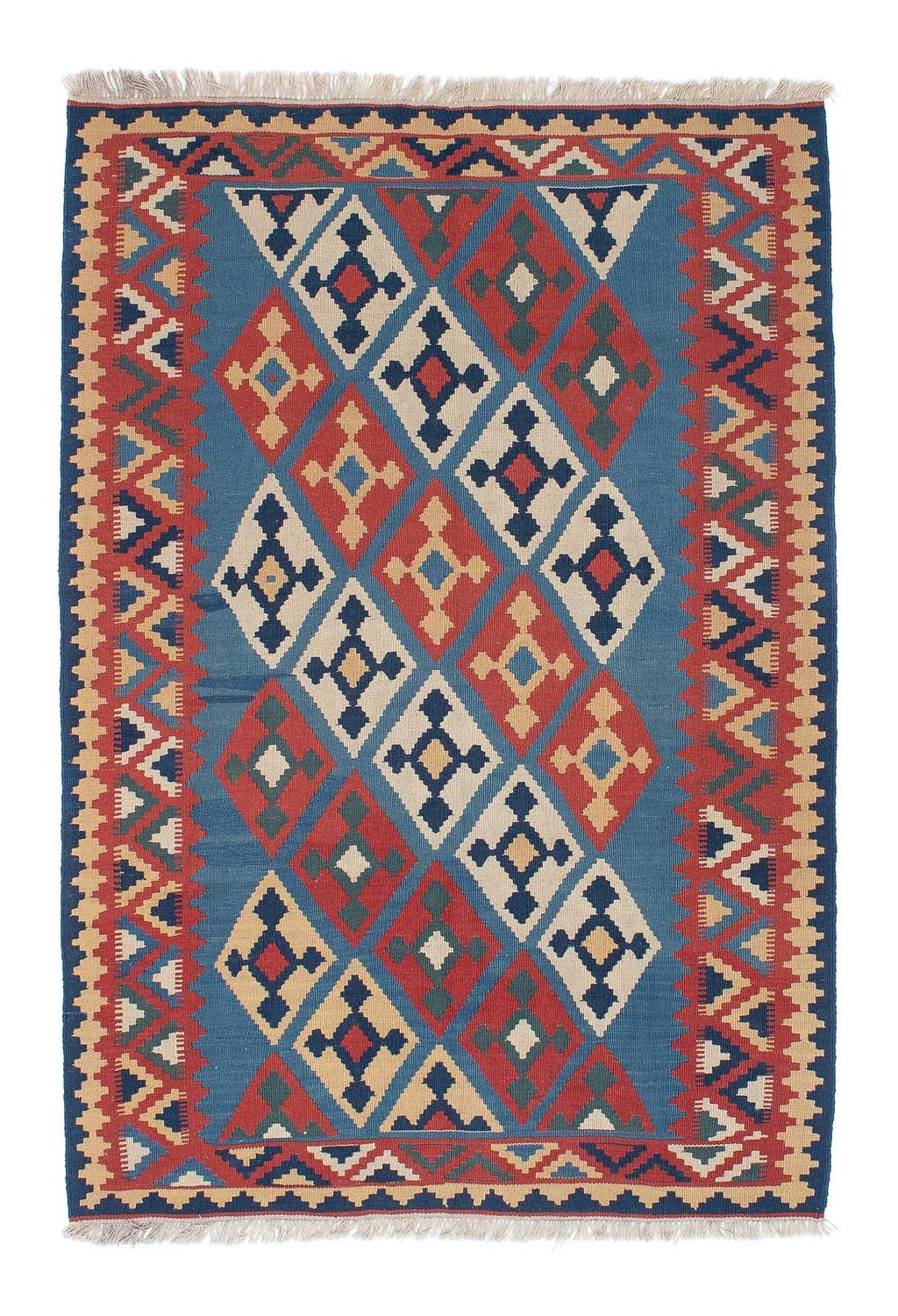 Tapis Kelim - Oriental - 183 x 123 cm - bleu