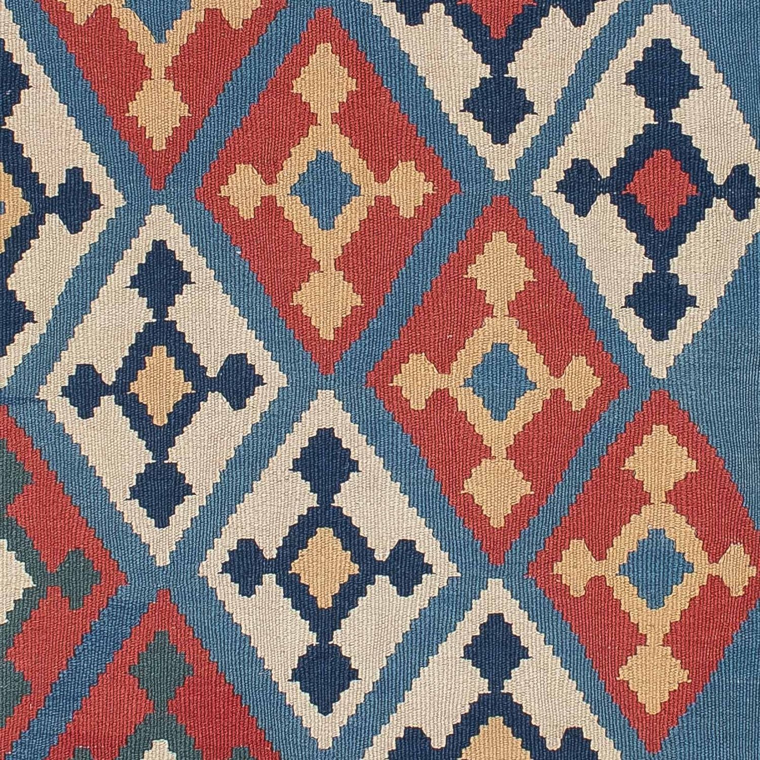 Tapis Kelim - Oriental - 183 x 123 cm - bleu