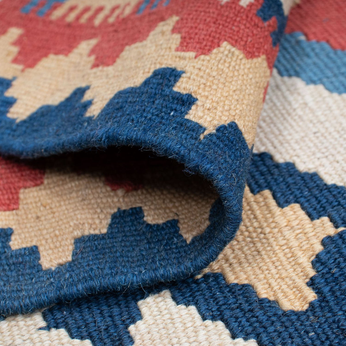 Tapis Kelim - Oriental - 183 x 123 cm - bleu