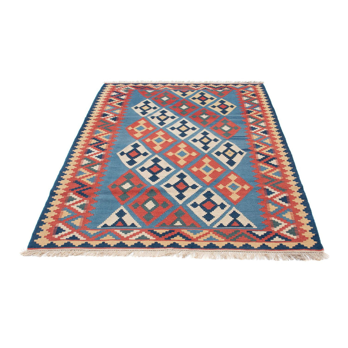 Tapis Kelim - Oriental - 183 x 123 cm - bleu