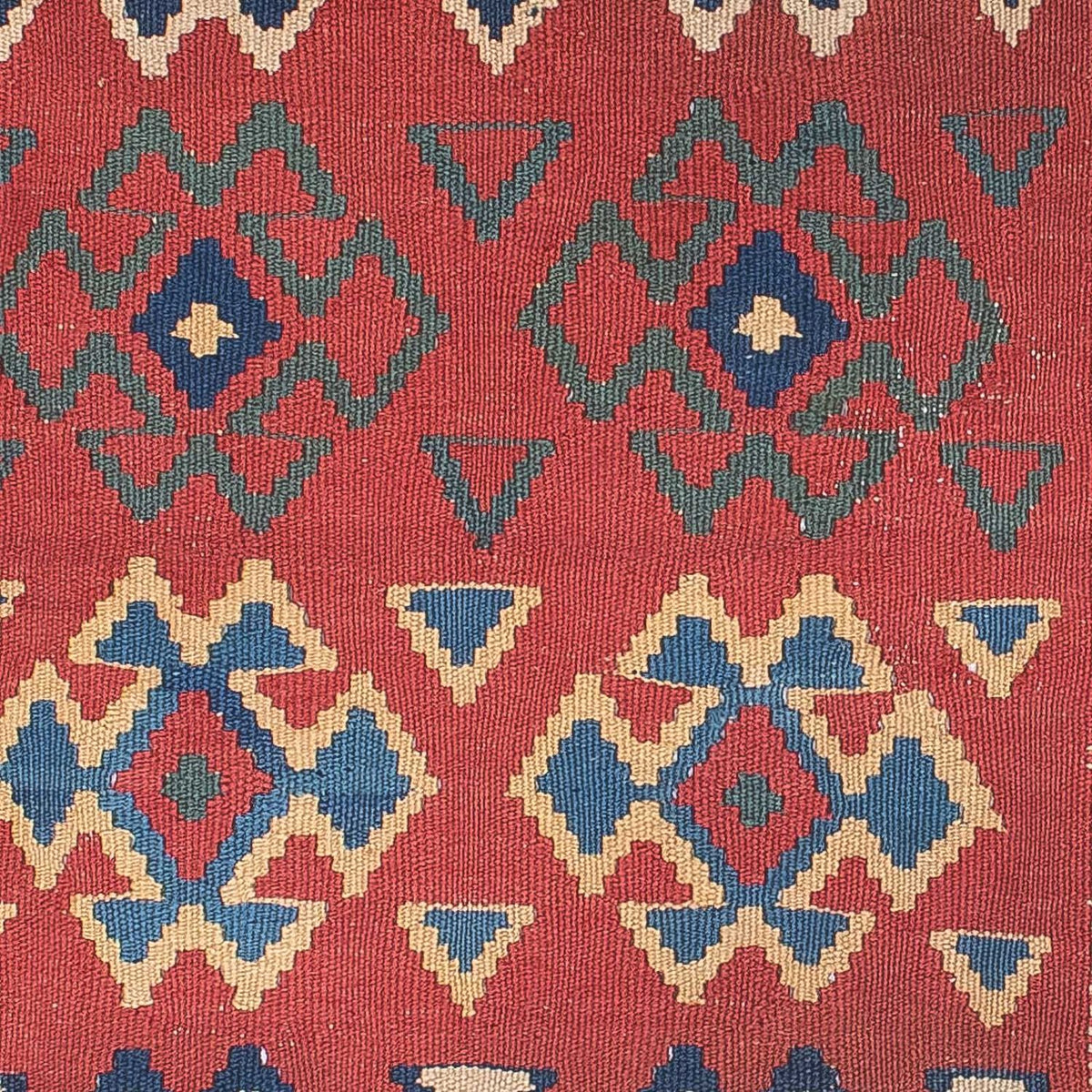 Tapis Kelim - Oriental - 156 x 105 cm - rouge foncé