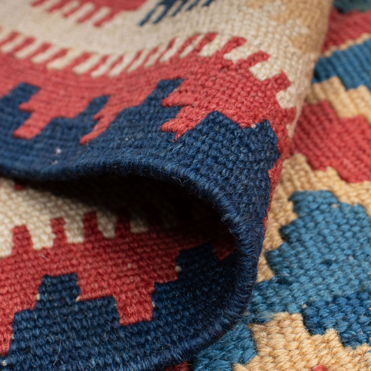 Tapis Kelim - Oriental - 156 x 105 cm - rouge foncé