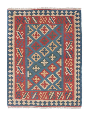 Tapis Kelim - Oriental - 178 x 128 cm - bleu
