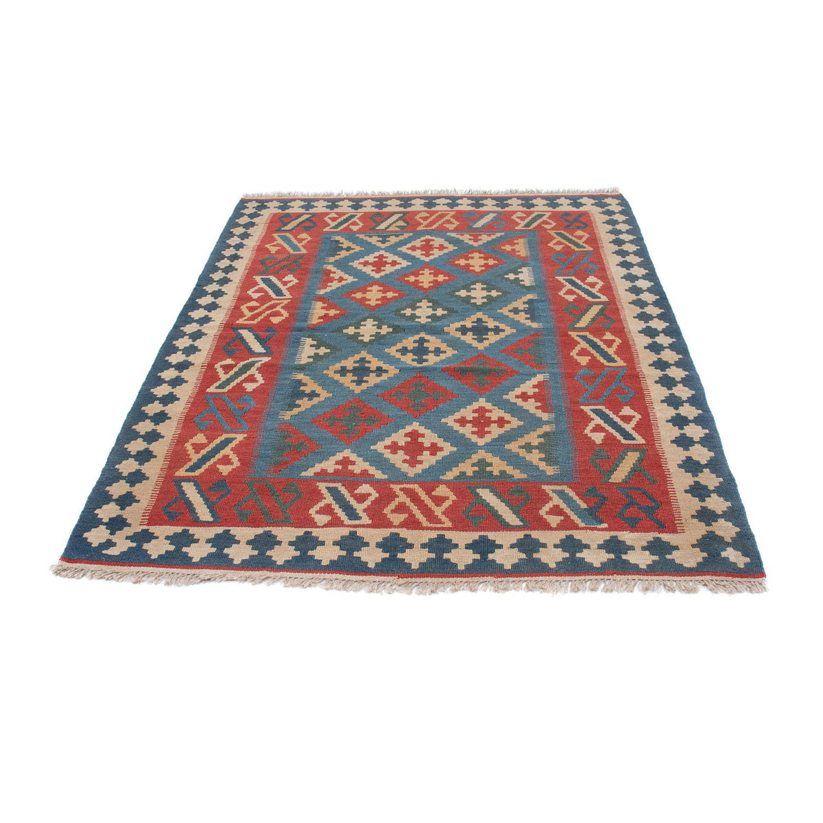 Tapis Kelim - Oriental - 178 x 128 cm - bleu