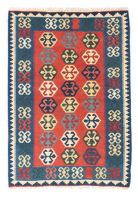 Tapis Kelim - Oriental - 152 x 106 cm - rouge