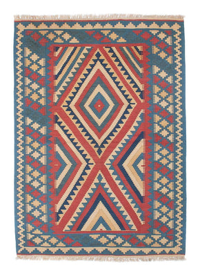 Tapis Kelim - Oriental - 155 x 117 cm - bleu