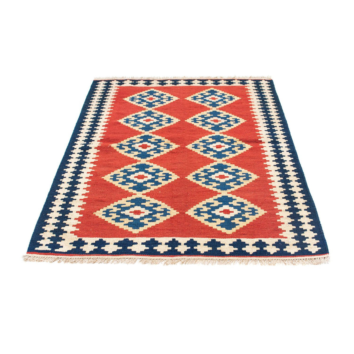 Tapis Kelim - Oriental - 148 x 108 cm - rouge