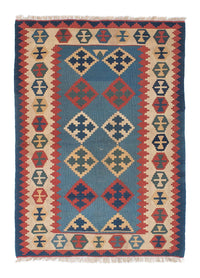Tapis Kelim - Oriental - 171 x 118 cm - bleu