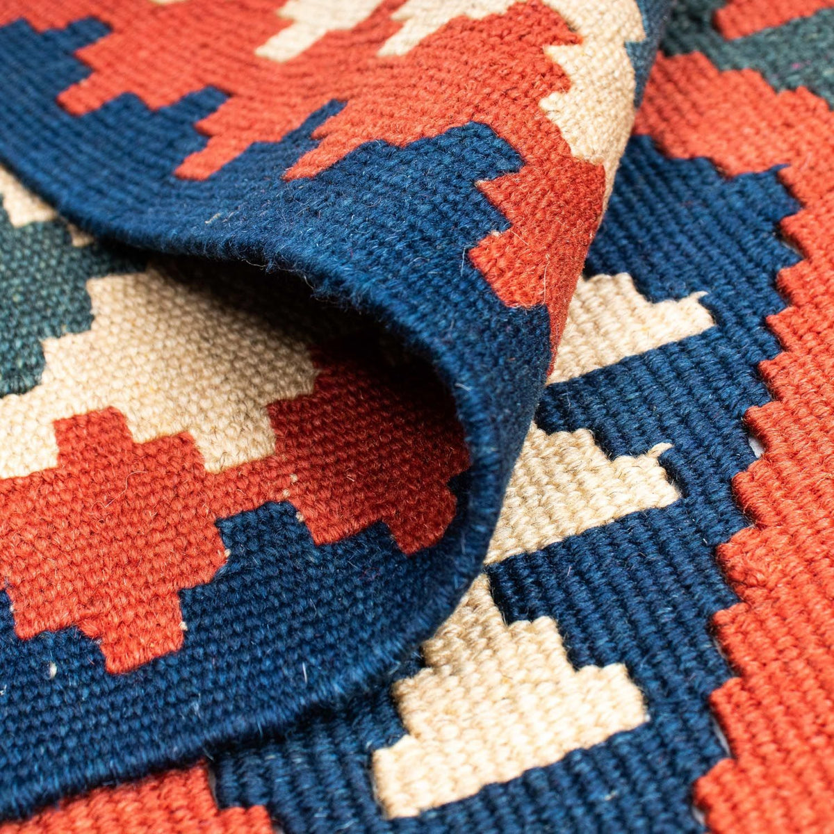 Tapis Kelim - Oriental - 145 x 100 cm - rouge