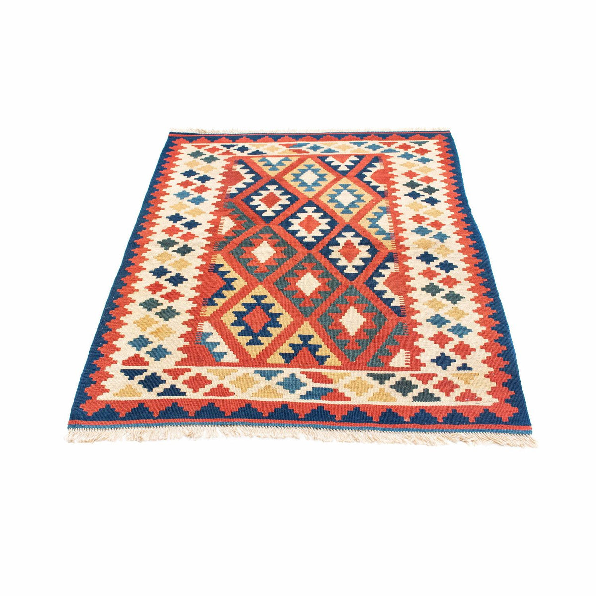 Tapis Kelim - Oriental - 145 x 100 cm - rouge