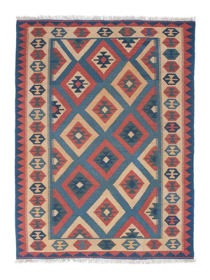 Tapis Kelim - Oriental - 172 x 125 cm - bleu