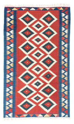 Tapis Kelim - Oriental - 156 x 98 cm - rouge
