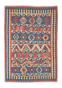 Tapis Kelim - Oriental - 168 x 112 cm - multicolore