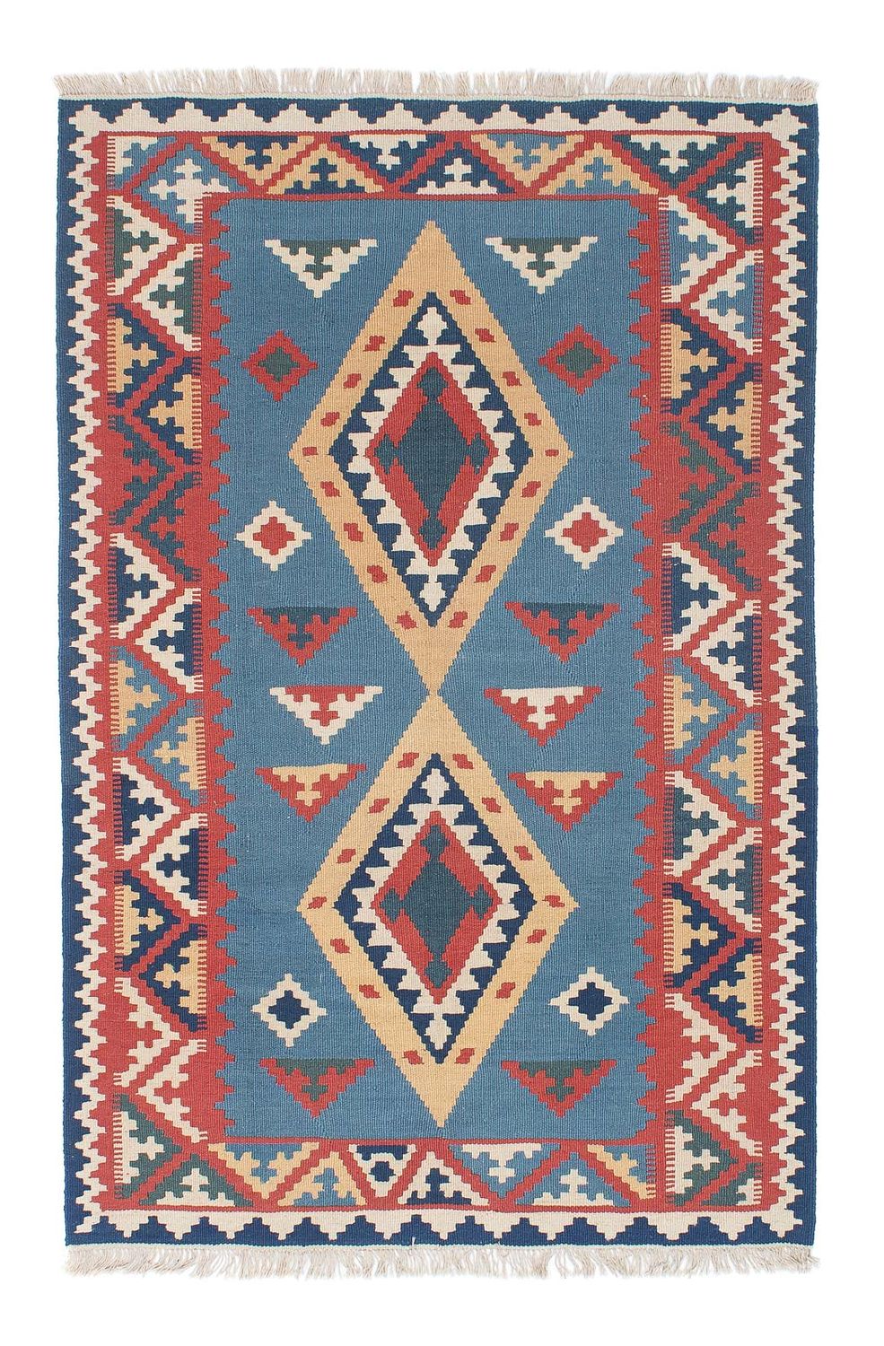 Tapis Kelim - Oriental - 183 x 121 cm - bleu