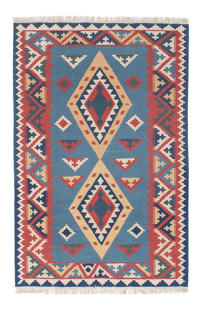 Tapis Kelim - Oriental - 183 x 121 cm - bleu