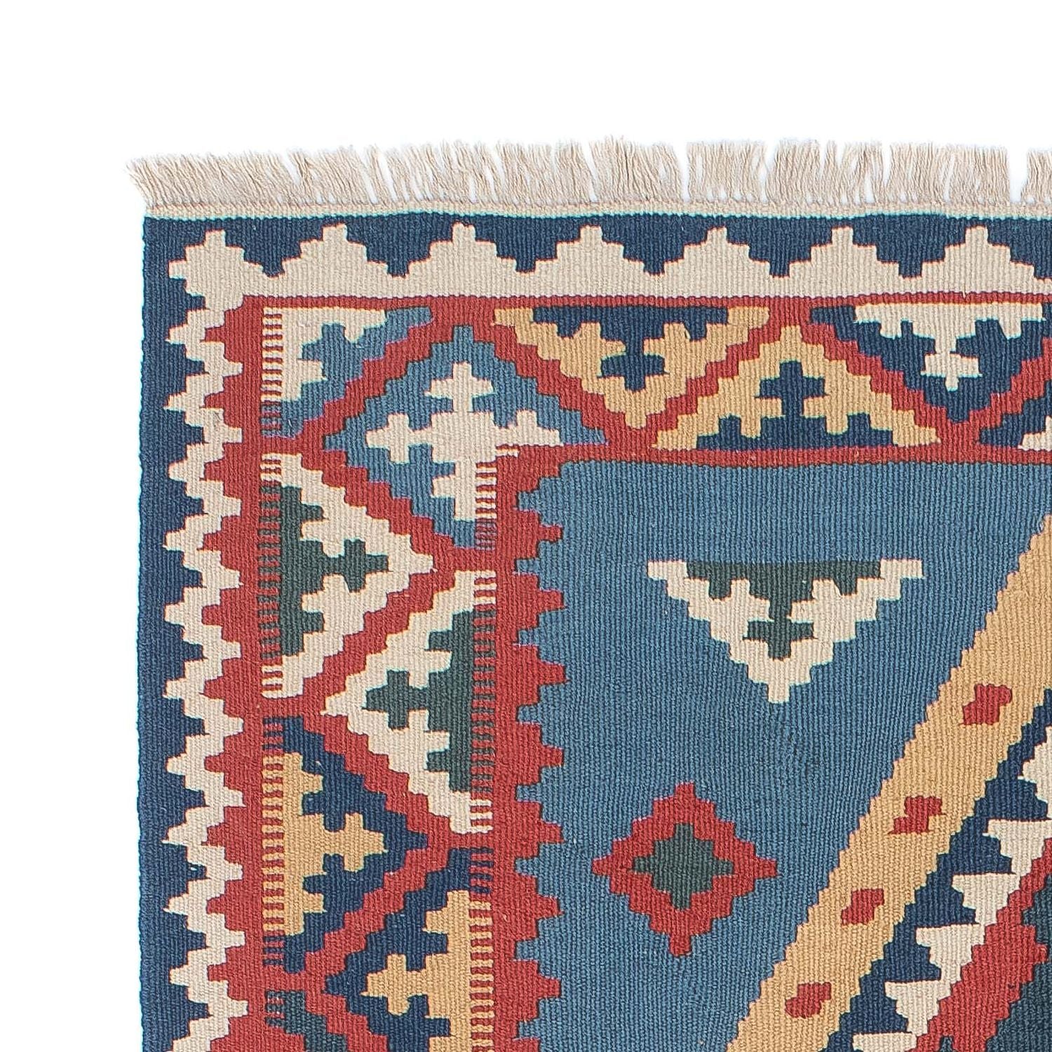 Tapis Kelim - Oriental - 183 x 121 cm - bleu