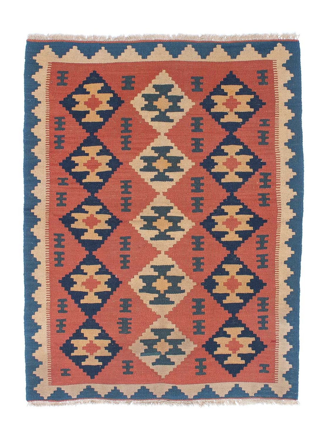 Tapis Kelim - Oriental - 150 x 108 cm - rouille