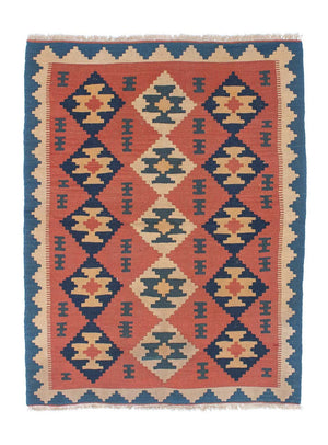 Tapis Kelim - Oriental - 150 x 108 cm - rouille