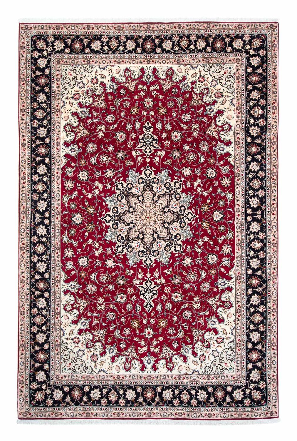 Tapis persan - Tabriz - Royal - 319 x 204 cm - rouge foncé