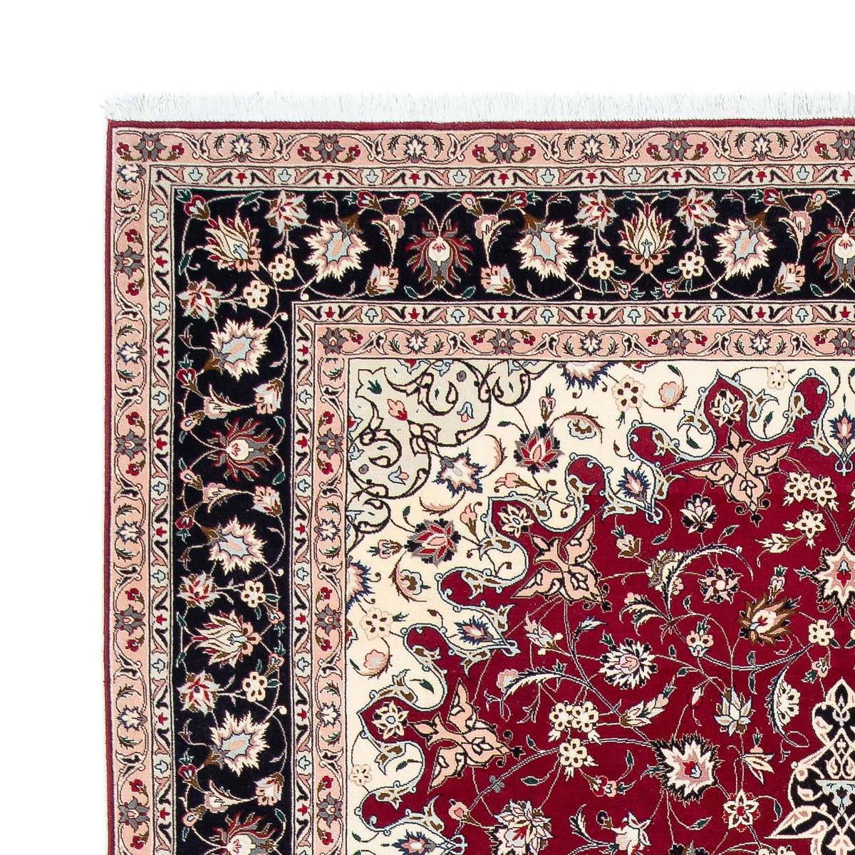 Tapis persan - Tabriz - Royal - 319 x 204 cm - rouge foncé