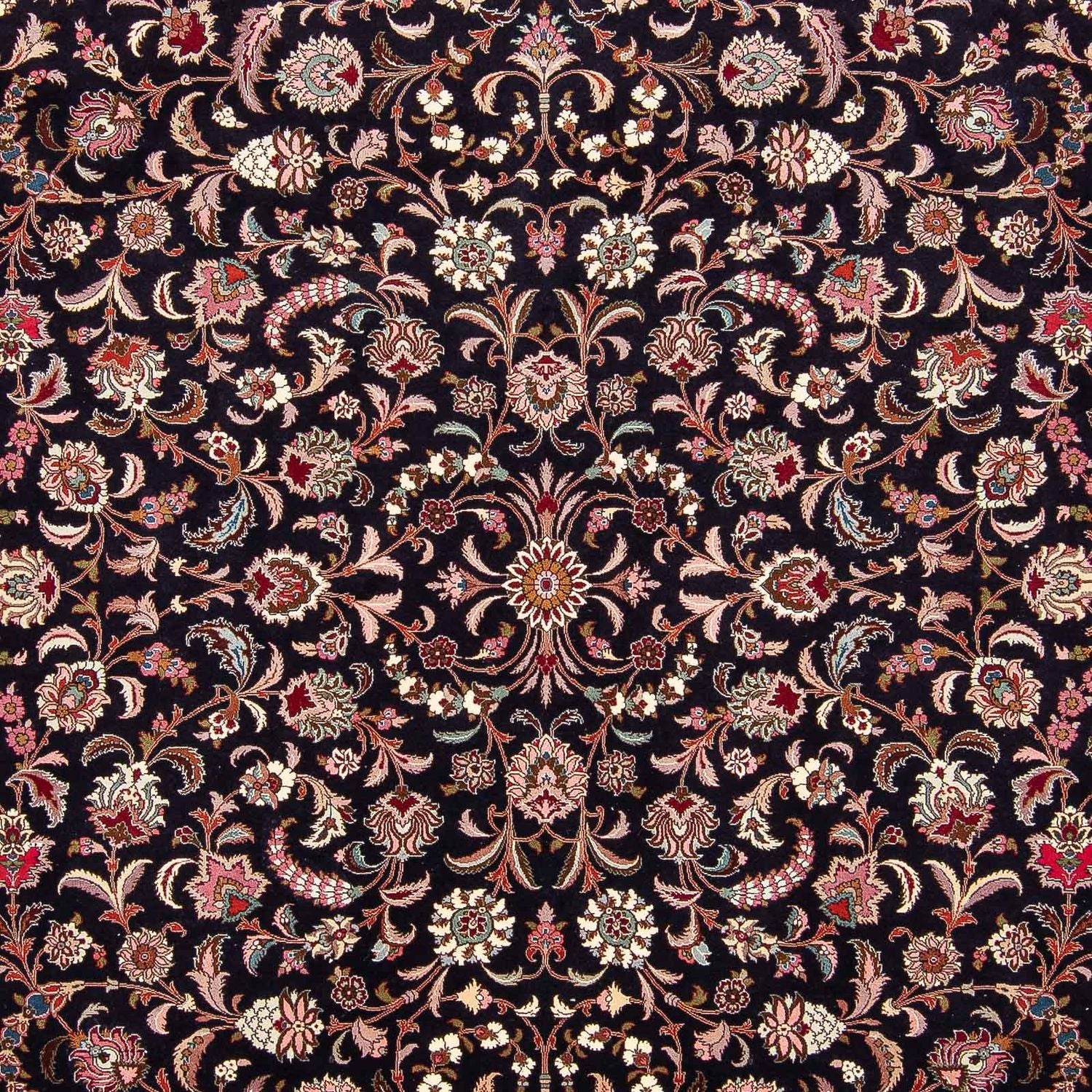 Tapis persan - Tabriz - Royal - 301 x 250 cm - bleu foncé