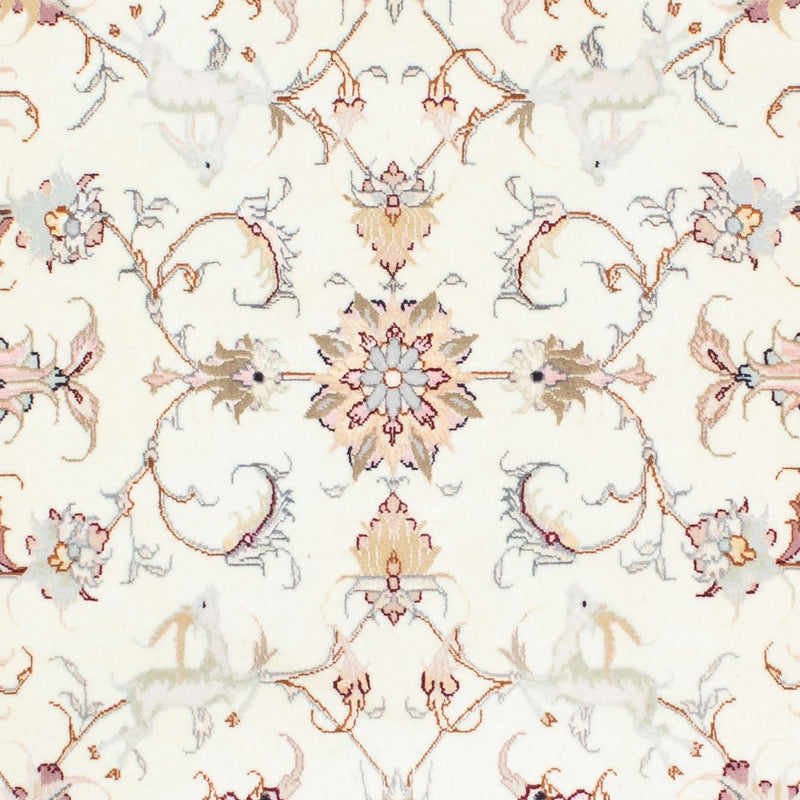 Tapis de couloir Tapis persan - Tabriz - Royal - 202 x 100 cm - beige