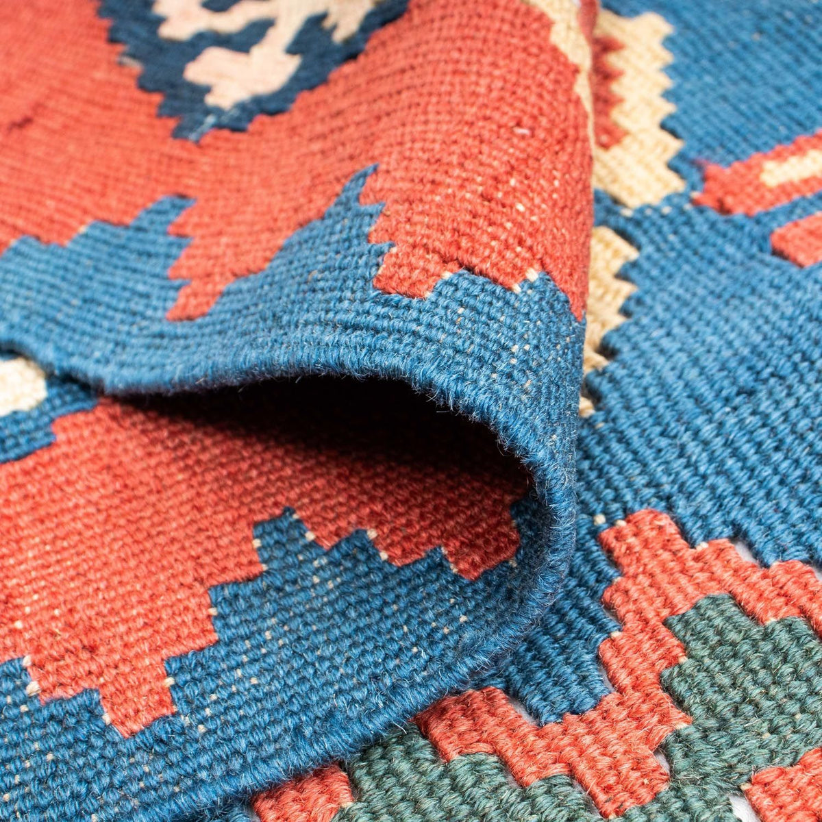 Tapis Kelim - Oriental - 177 x 116 cm - bleu