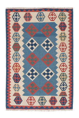 Tapis Kelim - Oriental - 168 x 115 cm - bleu