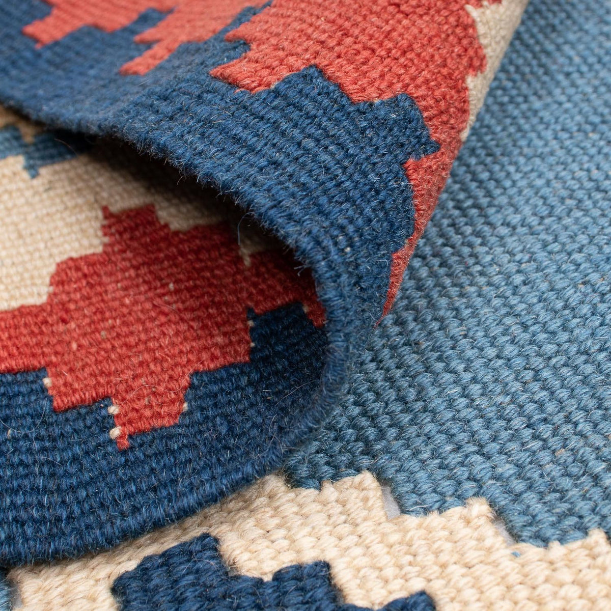 Tapis Kelim - Oriental - 168 x 115 cm - bleu