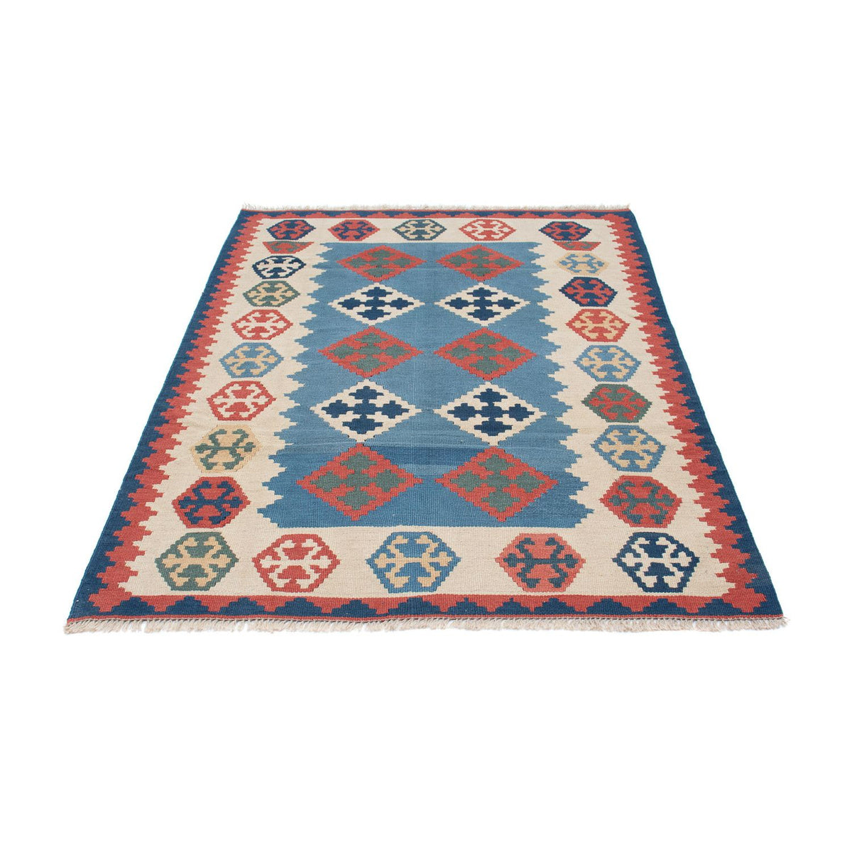 Tapis Kelim - Oriental - 168 x 115 cm - bleu