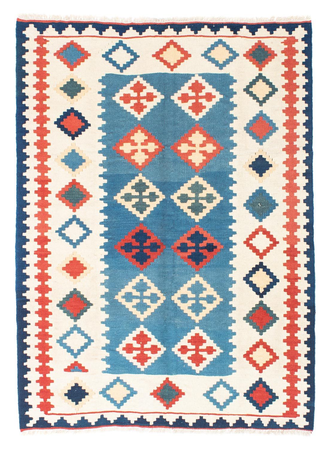 Tapis Kelim - Oriental - 168 x 122 cm - bleu