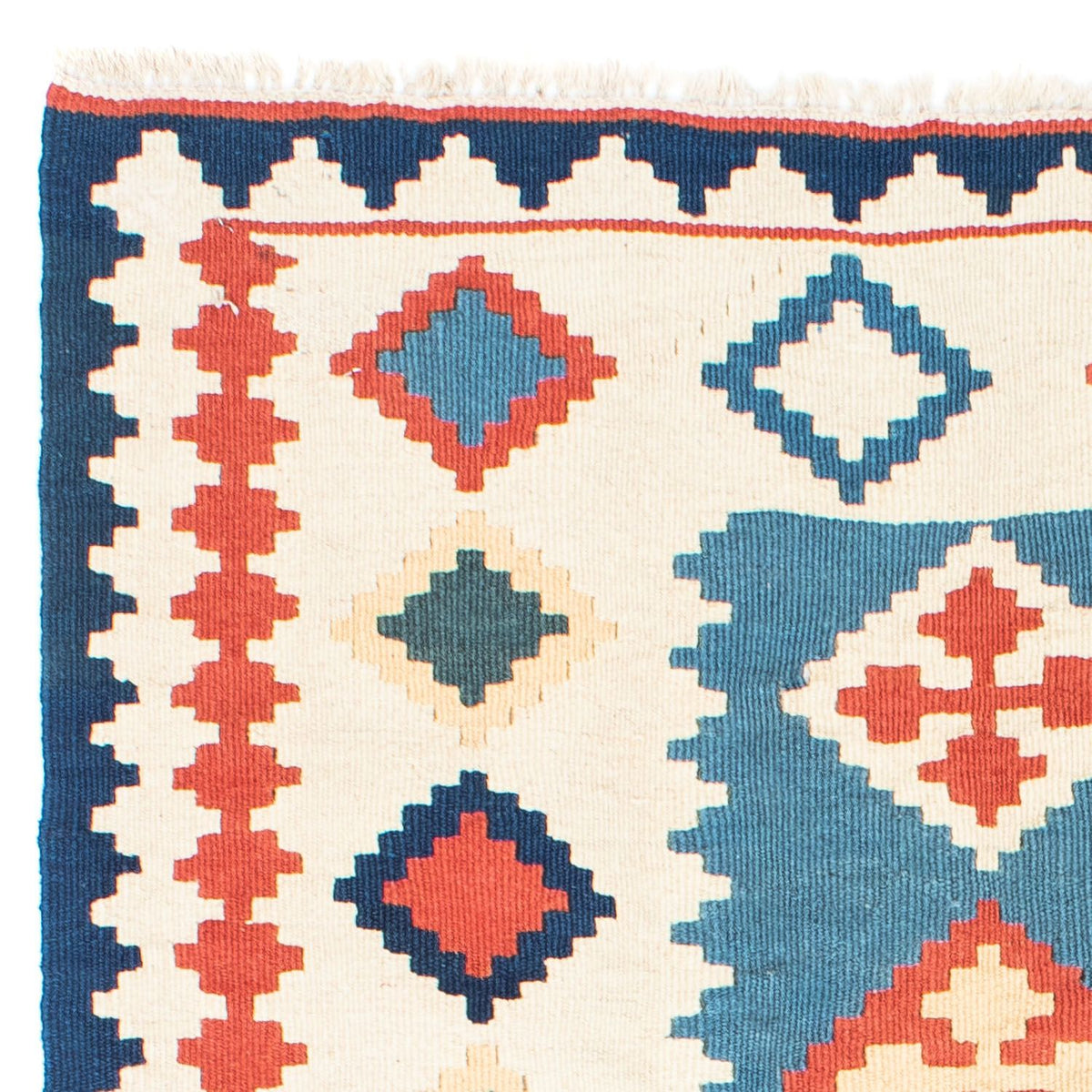 Tapis Kelim - Oriental - 168 x 122 cm - bleu