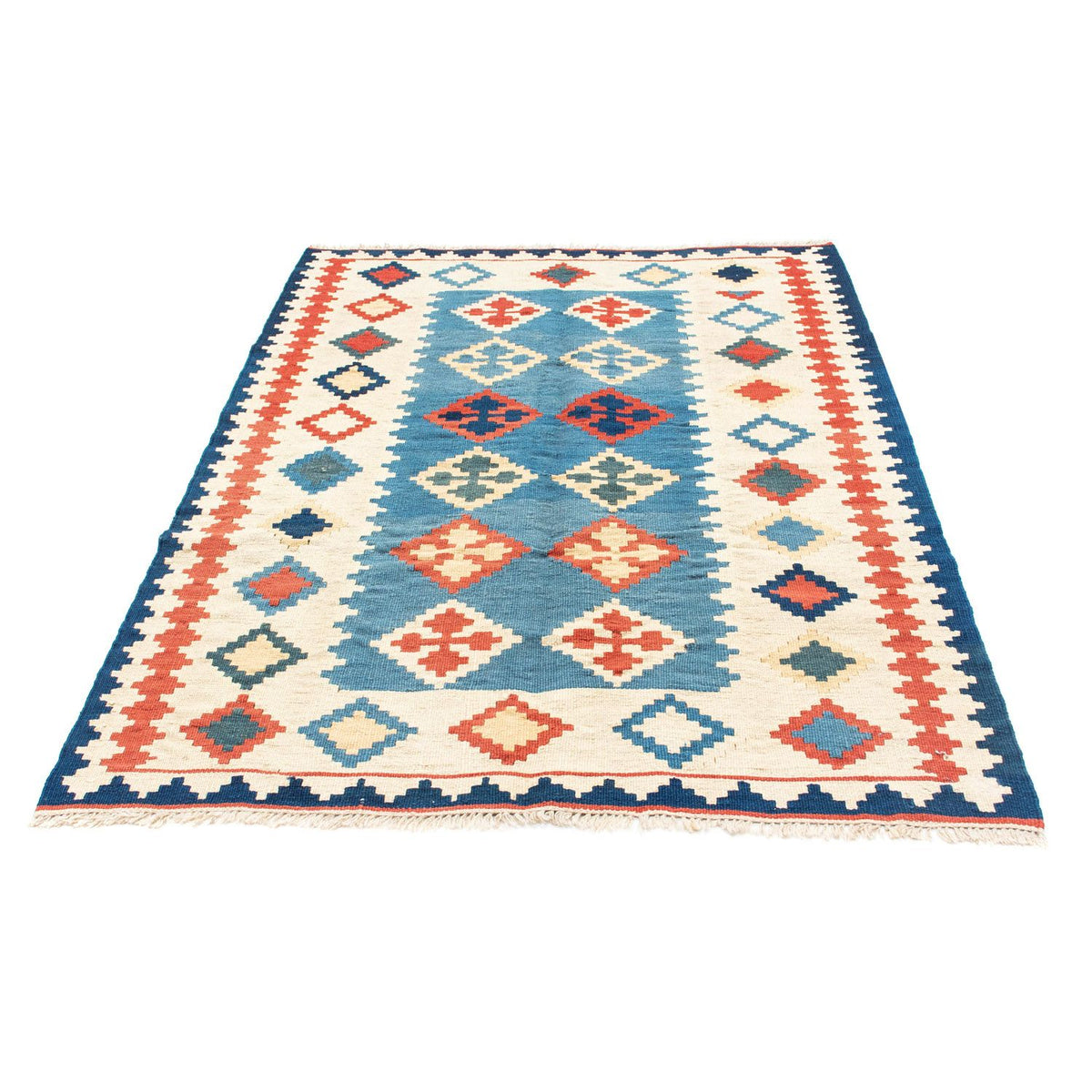 Tapis Kelim - Oriental - 168 x 122 cm - bleu