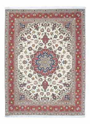 Tapis persan - Tabriz - Royal - 203 x 154 cm - beige