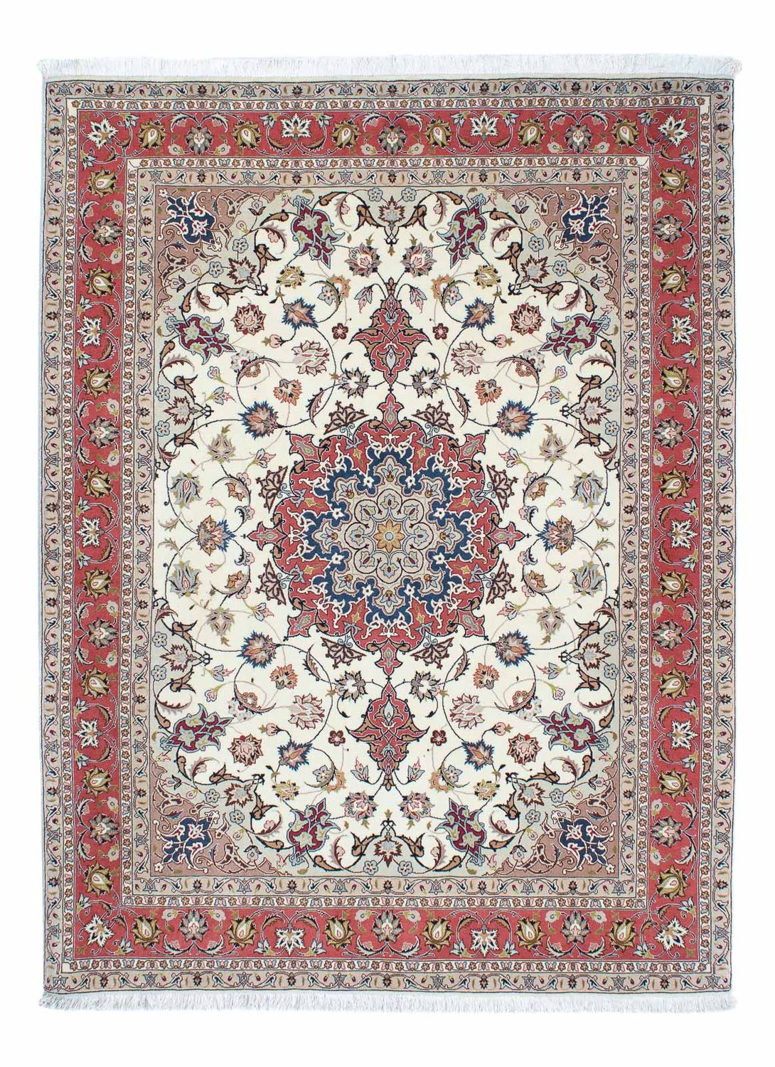 Tapis persan - Tabriz - Royal - 203 x 154 cm - beige