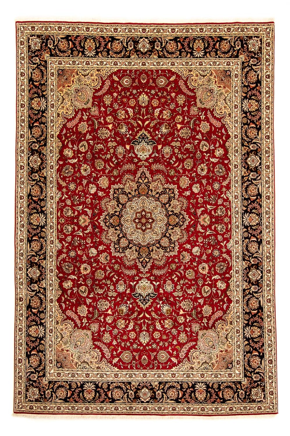 Tapis persan - Tabriz - Royal - 367 x 253 cm - rouge foncé
