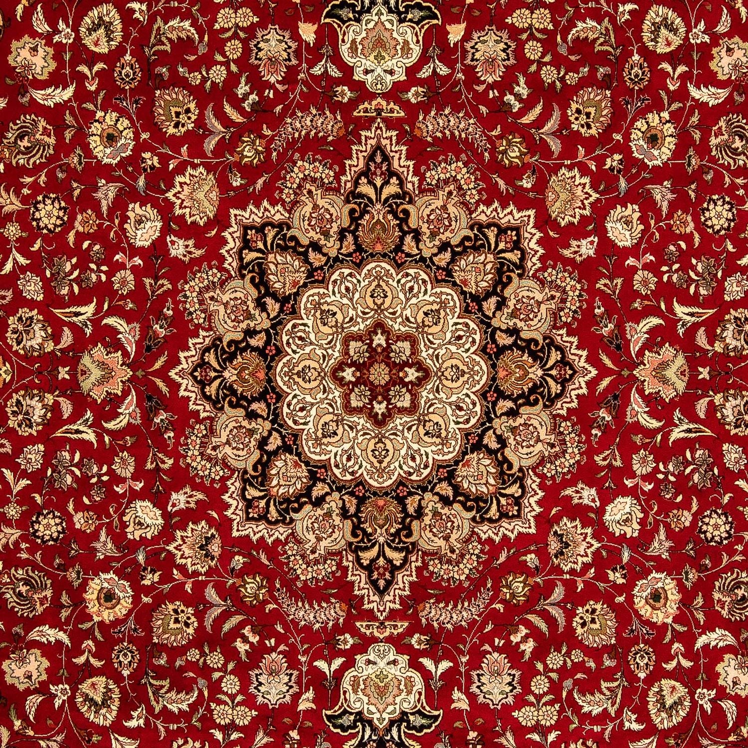 Tapis persan - Tabriz - Royal - 367 x 253 cm - rouge foncé