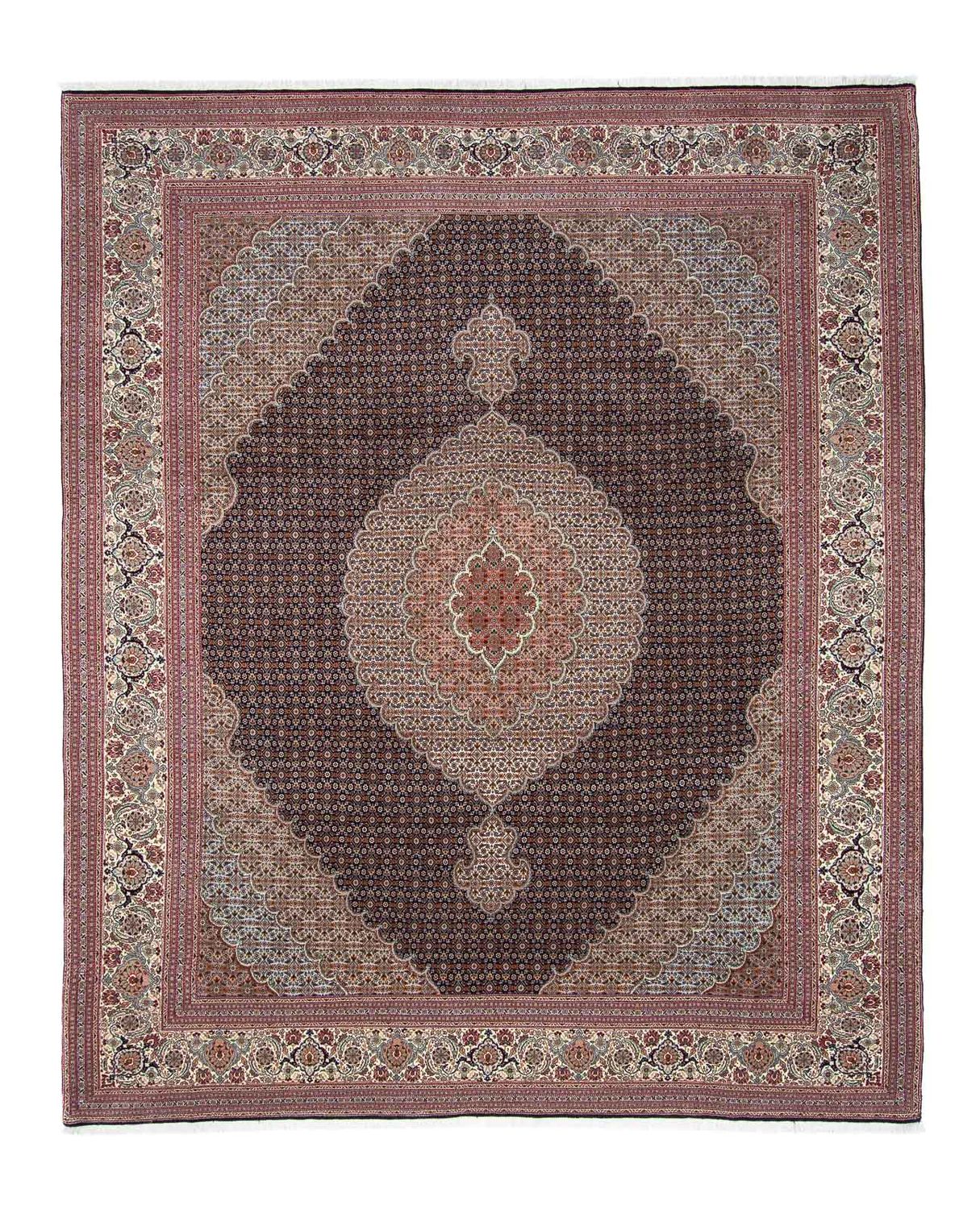 Tapis persan - Tabriz - 310 x 251 cm - marron clair