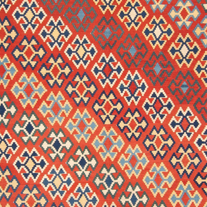 Tapis Kelim - Oriental - 400 x 293 cm - rouge foncé
