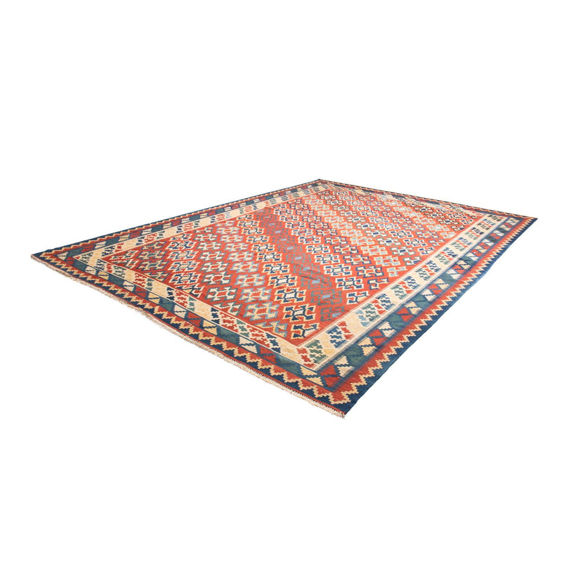 Tapis Kelim - Oriental - 400 x 293 cm - rouge foncé