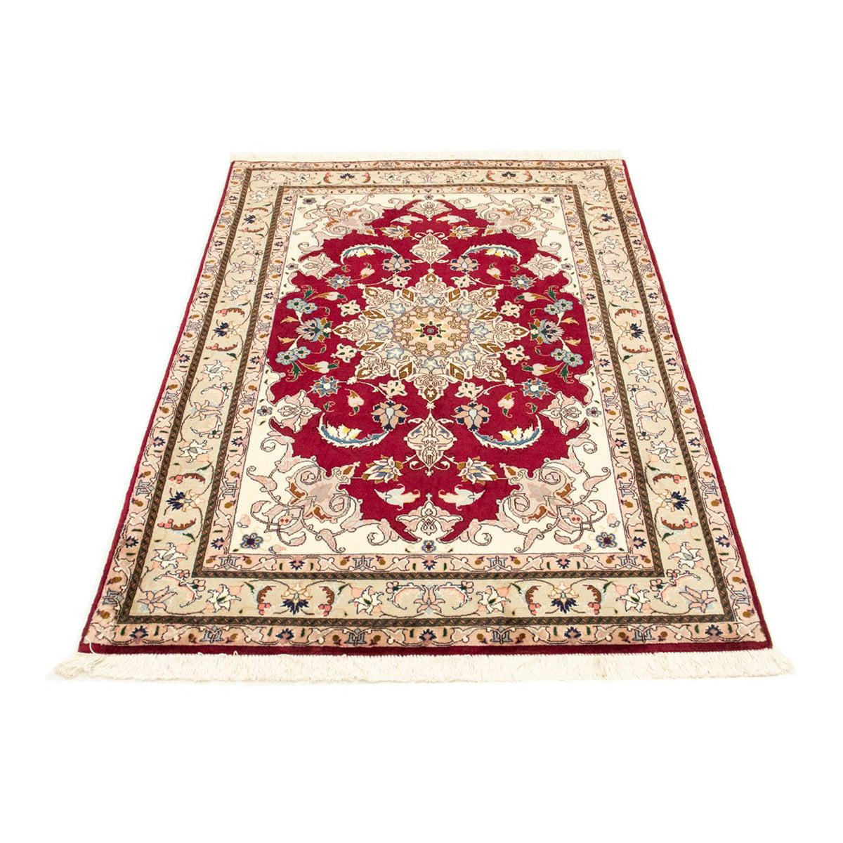 Tapis persan - Tabriz - Royal - 147 x 100 cm - rouge