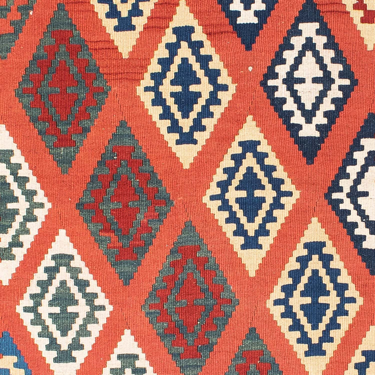 Tapis Kelim - Oriental - 140 x 105 cm - rouge