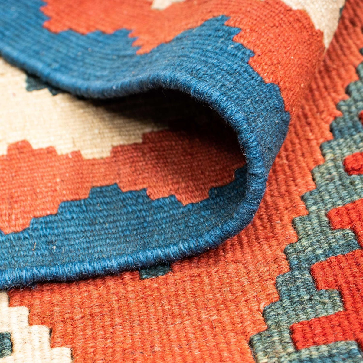 Tapis Kelim - Oriental - 140 x 105 cm - rouge