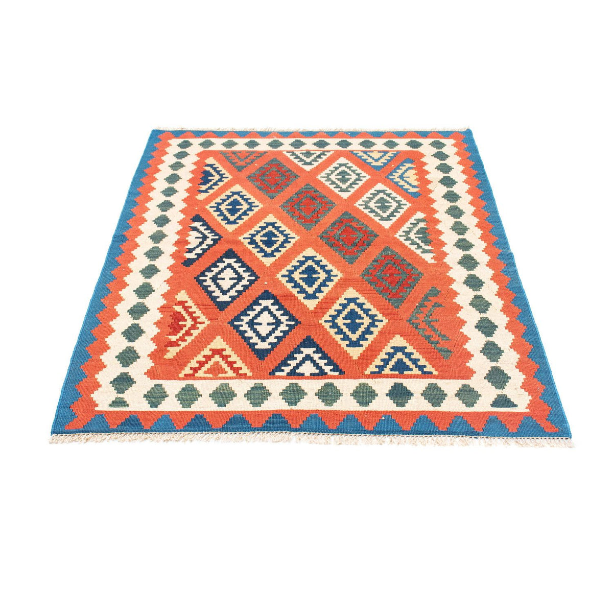 Tapis Kelim - Oriental - 140 x 105 cm - rouge