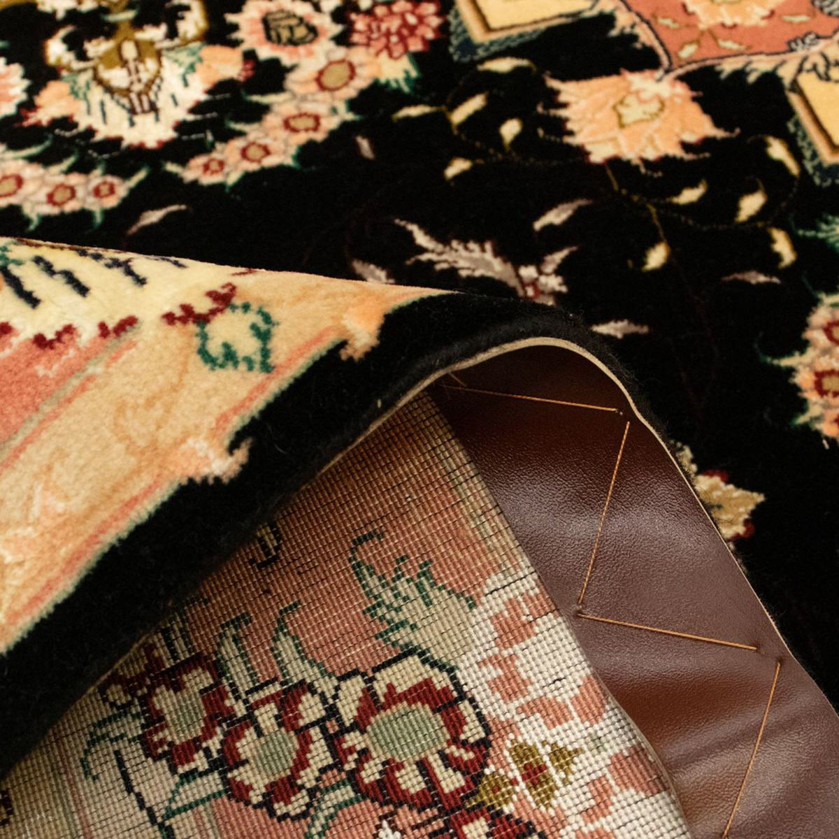 Tapis persan - Tabriz - Royal - 147 x 100 cm - noir