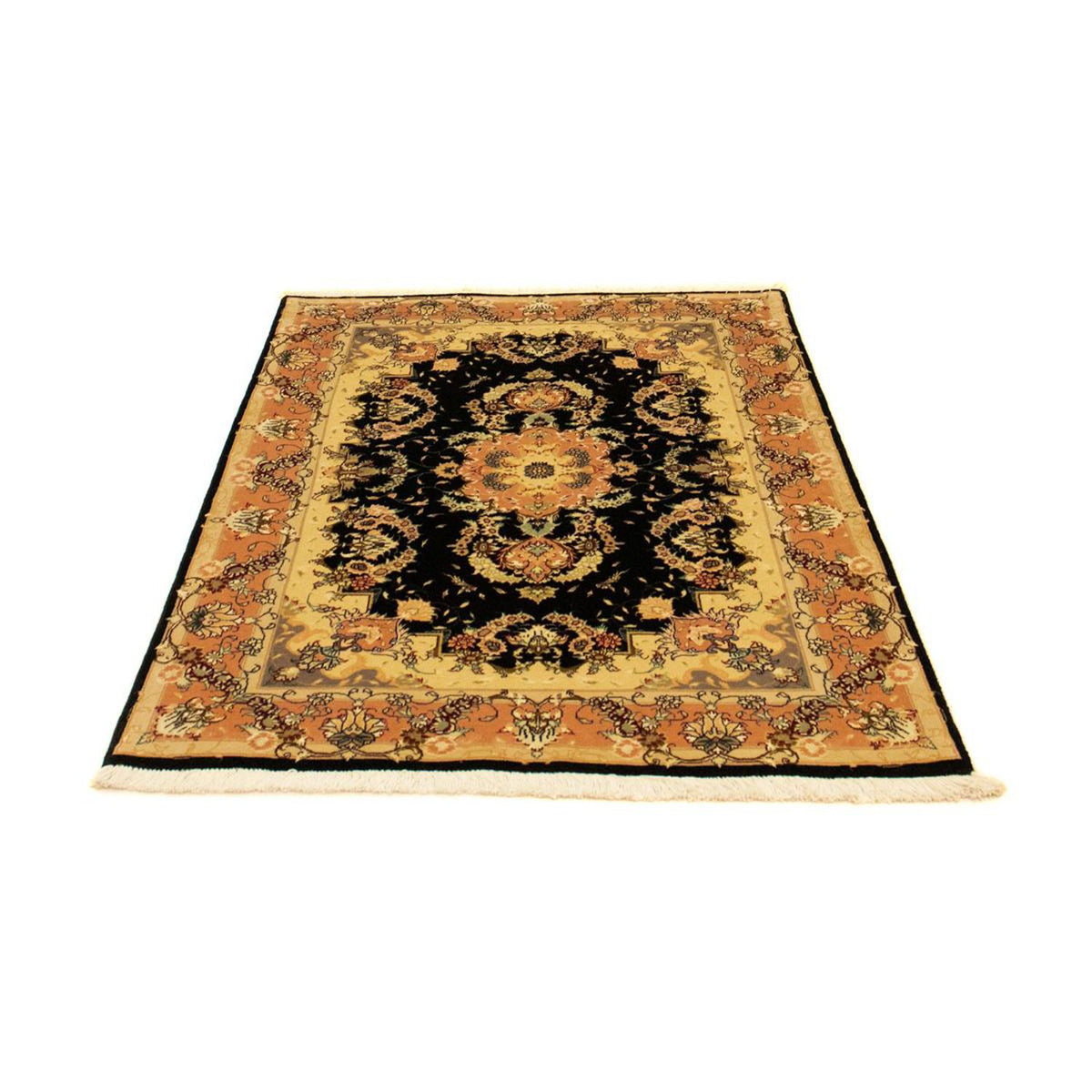 Tapis persan - Tabriz - Royal - 147 x 100 cm - noir