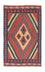 Tapis Kelim - Oriental - 150 x 97 cm - rouge foncé