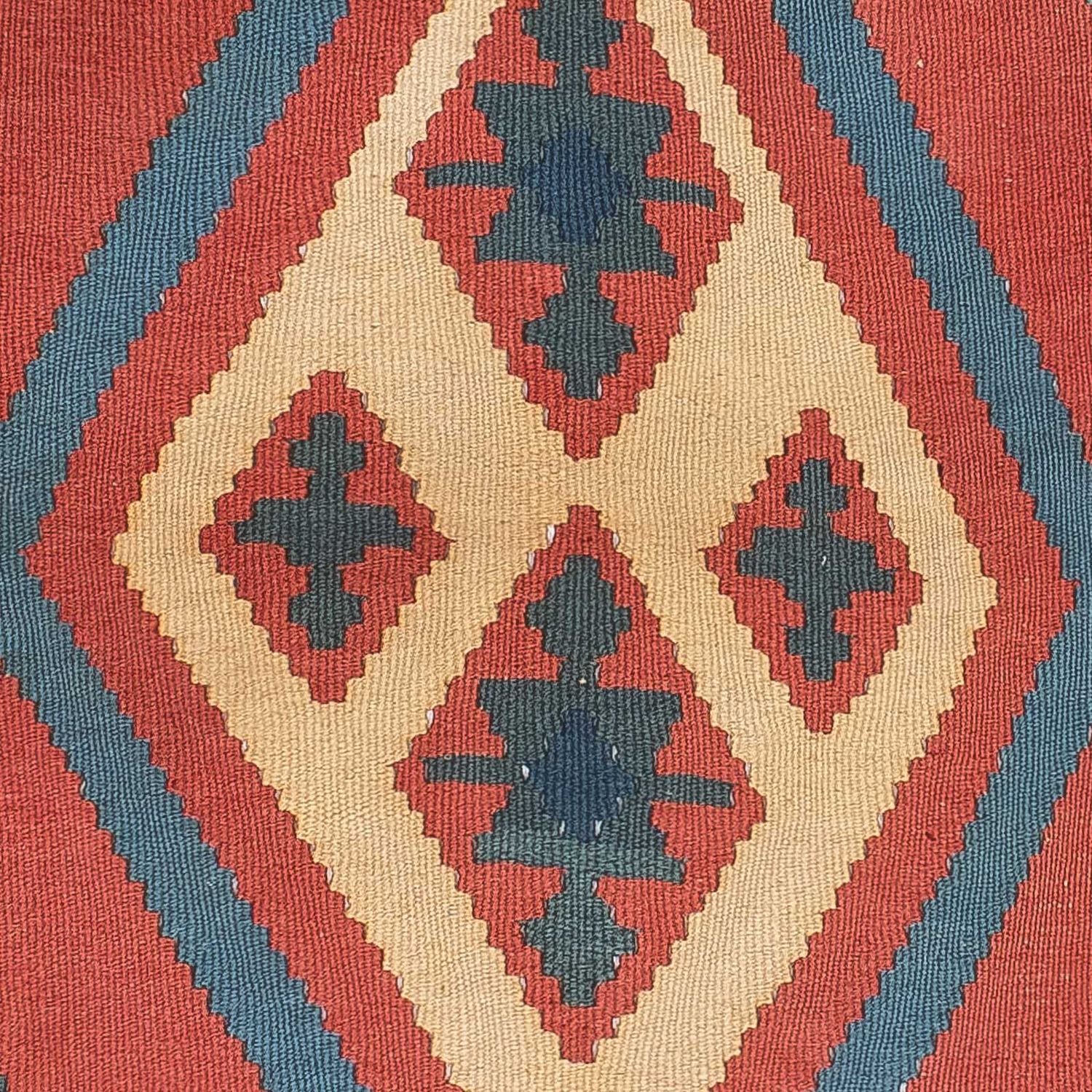 Tapis Kelim - Oriental - 150 x 97 cm - rouge foncé
